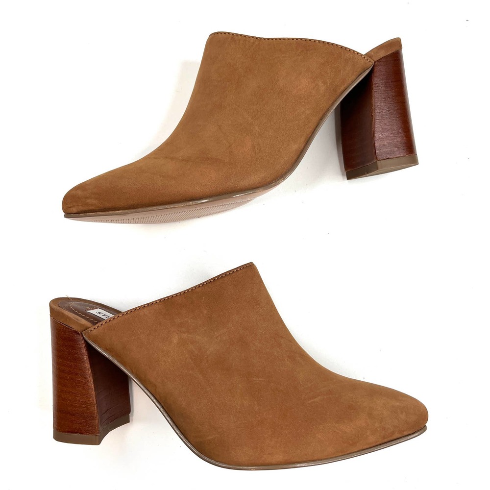 Steve Madden | Adison Genuine Leather Suede Camel Mule Size 8